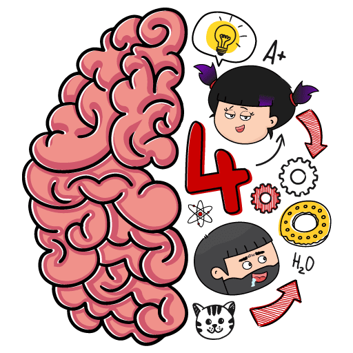 브레인 테스트 (Brain Test) 4:교묘한 친구들 1.24.1 1 brain test 4 logo