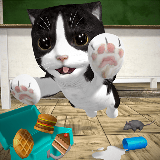 Cat Simulator - 고양이와 친구들 - 고양이 시뮬레이터 5.3.2 버그판 1 cat simulator and friends logo