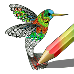 coloring premium logo