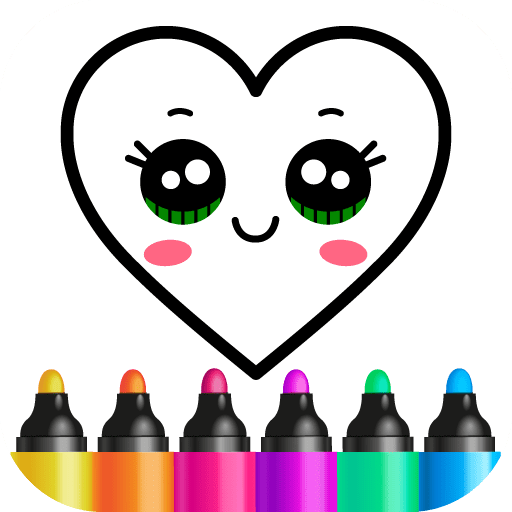 어린이 색칠 및 그리기 게임: 2-5세 키즈 색칠공부 1.4.3.2 1 drawing academy kids logo