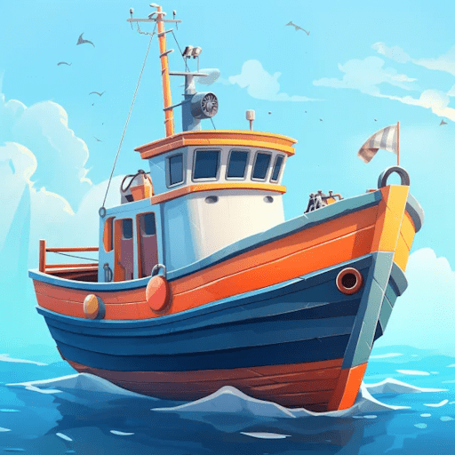 Fish idle: Fishing tycoon - 물고기 대기: 낚시 재벌 7.5.8 버그판 1 fish idle hooked tycoon logo