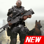 gun war shooting games logo