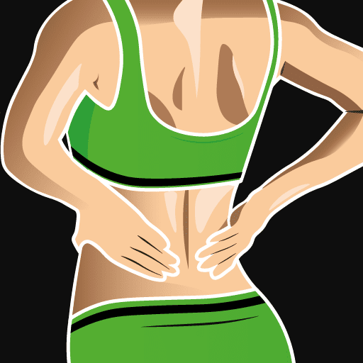 바른자세 척추운동 - 척추교정운동, 척추측만증 운동 (프리미엄) 3.5.3 1 healthy spine straight posture logo