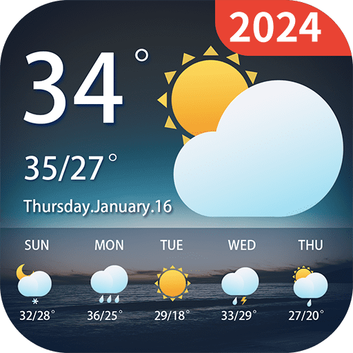 일기 예보-지역 예보-레이더-위젯 (프리미엄) 1.4.9 1 local weather forecast radar logo