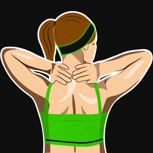 Neck exercises - Pain relief - 목 운동 - 통증 완화 (프리미엄) 1.1.3 1 neck exercises pain relief logo