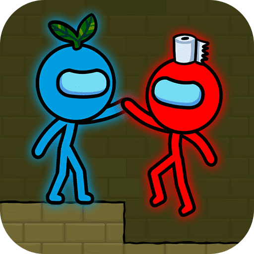Red and Blue Stickman : Animation Parkour - 레드와 블루 스틱맨: 애니메이션 파쿠르 1.3.5 버그판 1 red and blue stickman logo