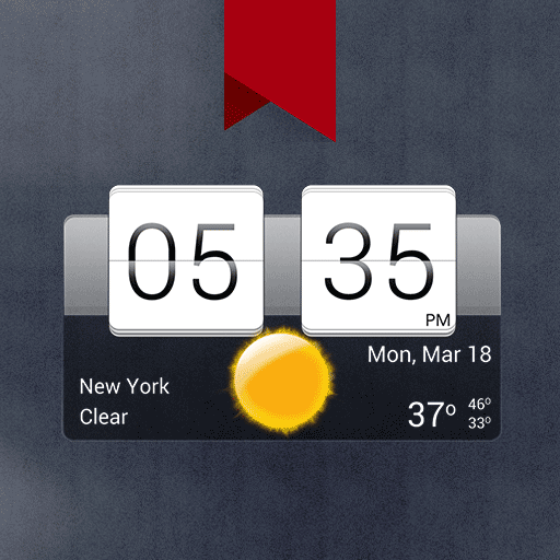 Sense flip clock & weather Pro - 센스 플립 시계 & 날씨 Pro (프리미엄) 7.50.0 1 sense flip clock logo